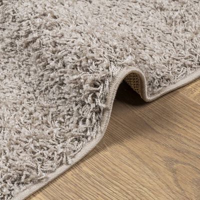 vidaXL Shaggy-Teppich PAMPLONA Hochflor Modern Beige 240x240 cm