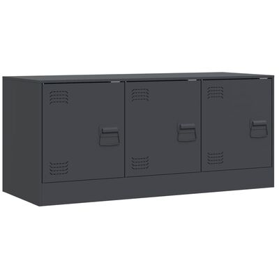 vidaXL TV-Schrank Anthrazit 99x39x44 cm Stahl