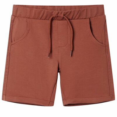 Kindershorts mit Kordelzug Braun 116