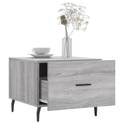 vidaXL Couchtisch Grau Sonoma 50x50x40 cm Holzwerkstoff