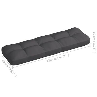 vidaXL Palettensofa-Kissen 7 Stk. Anthrazit