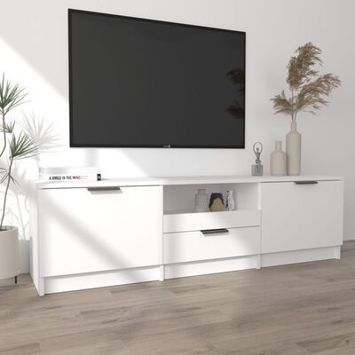 vidaXL TV-Schrank Weiß 140x35x40 cm Holzwerkstoff