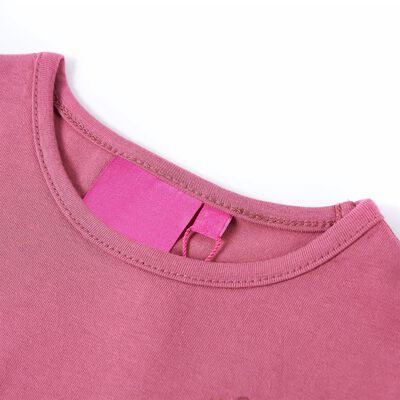 Kinder-Langarmshirt Himbeerrosa 140