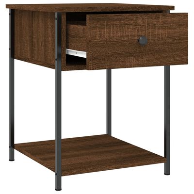 vidaXL Nachttische 2 Stk. Braun Eichen-Optik 44x45x58 cm Holzwerkstoff