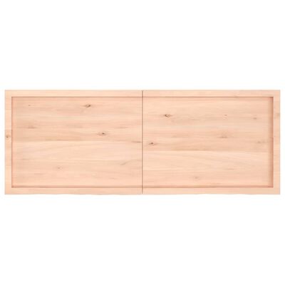 vidaXL Waschtischplatte 160x60x(2-4) cm Massivholz Unbehandelt