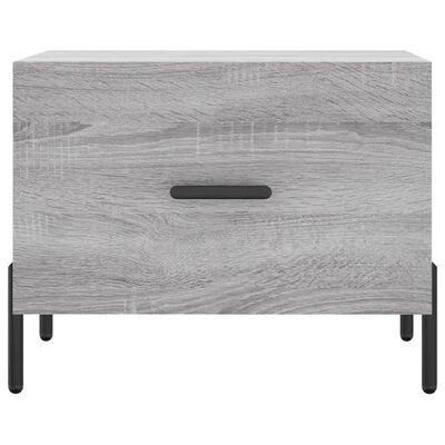 vidaXL Couchtisch Grau Sonoma 50x50x40 cm Holzwerkstoff