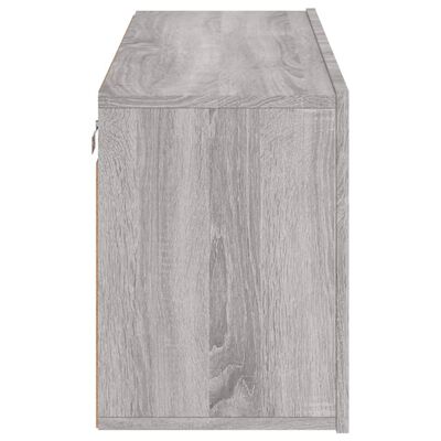 vidaXL TV-Wandschrank Grau Sonoma 100x30x41 cm