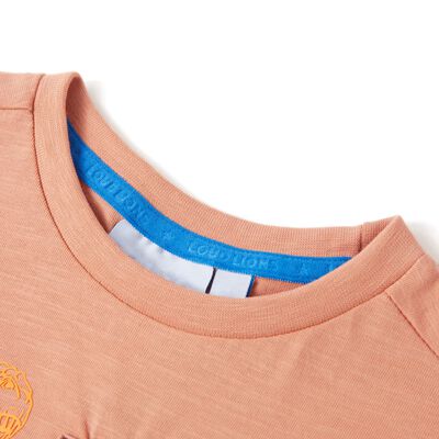 Kinder-Kurzarmshirt Hellorange 116