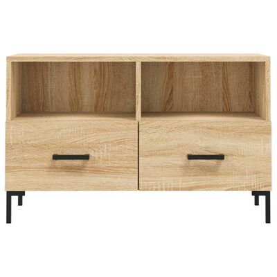 vidaXL TV-Schrank Sonoma-Eiche 80x36x50 cm Holzwerkstoff