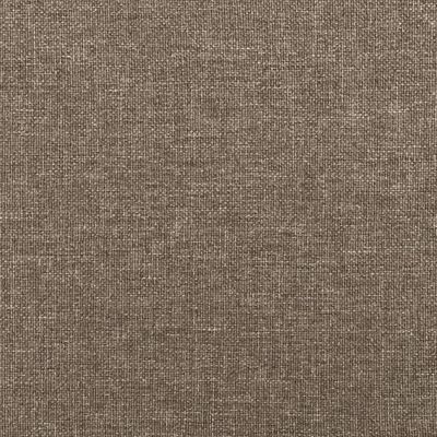 vidaXL Bettgestell Taupe 160x200 cm Stoff