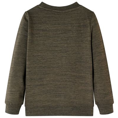 Kinder-Sweatshirt Dunkelkhaki Melange 128