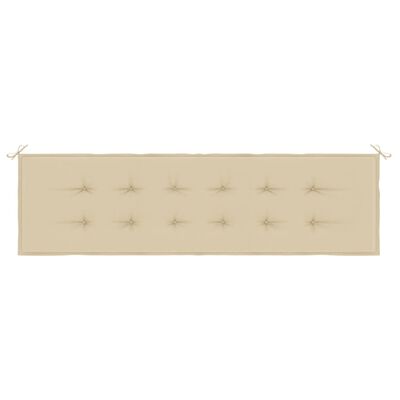 vidaXL Gartenbank-Auflage Beige 180x50x3 cm Oxford-Gewebe