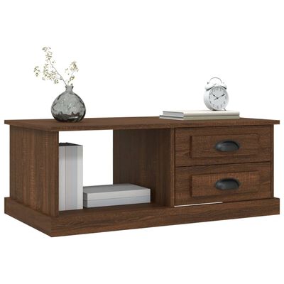 vidaXL Couchtisch Braun Eichen-Optik 90x50x35 cm Holzwerkstoff