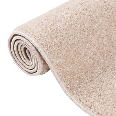 vidaXL Teppich Kurzflor 200x290 cm Dunkelbeige