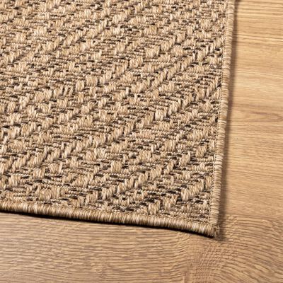 vidaXL Teppich ZIZUR 160x230 cm Jute-Optik Indoor und Outdoor