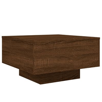 vidaXL Couchtisch Braun Eichen-Optik 55x55x31 cm Holzwerkstoff