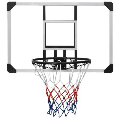 vidaXL Basketballkorb Transparent 90x60x2,5 cm Polycarbonat