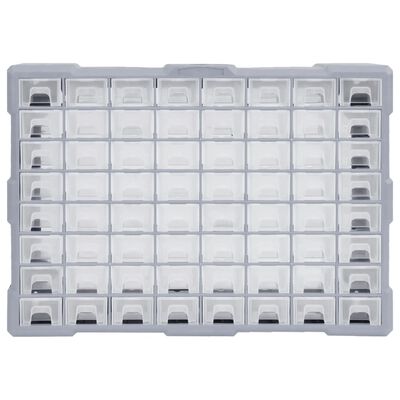 vidaXL Multi-Schubladen-Organizer mit 64 Schubladen 52x16x37,5 cm