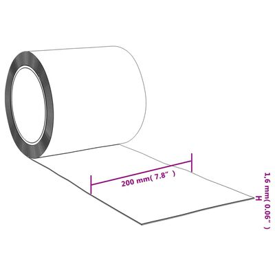 vidaXL Türvorhang Rot 200x1,6 mm 50 m PVC