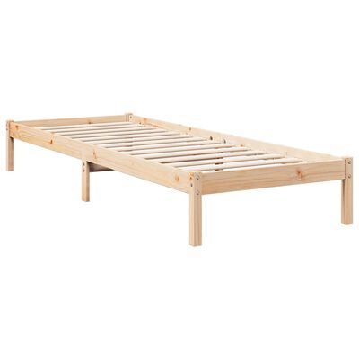 vidaXL Massivholzbett Extra Lang ohne Matratze 80x210 cm Kiefernholz