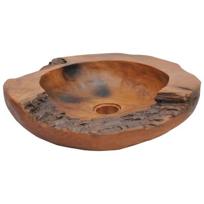 vidaXL Becken Teak Massiv 45 cm