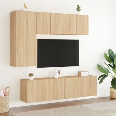 vidaXL TV-Wandschrank Sonoma-Eiche 60x30x41 cm