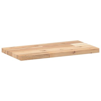 vidaXL Schweberegale 2 Stk. 60x20x2 cm Massivholz Akazie Unbehandelt