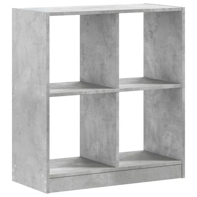 vidaXL Bücherregal Betongrau 68,5x32x75 cm Holzwerkstoff