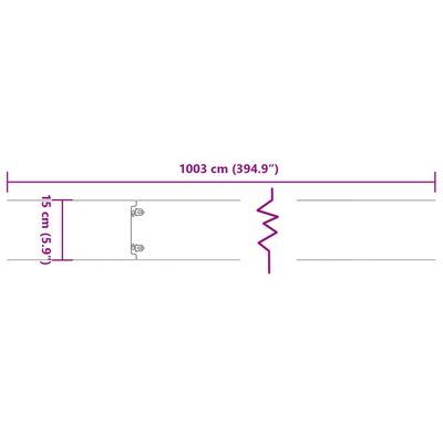 vidaXL Rasenkanten 10 Stk. 15x103 cm Flexibel Cortenstahl