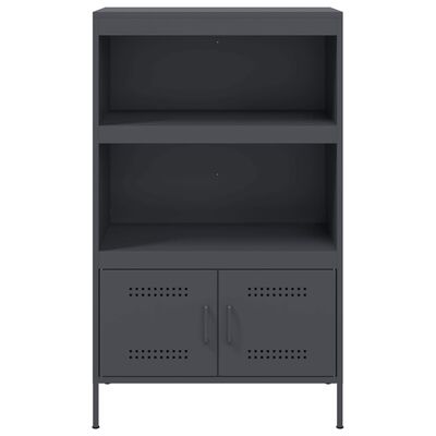 vidaXL Highboard Anthrazit 68x39x113 cm Stahl