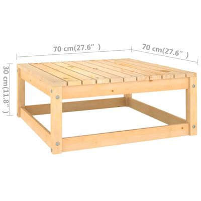 vidaXL 6-tlg. Garten-Lounge-Set mit Kissen Massivholz Kiefer