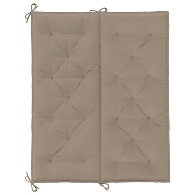 vidaXL Gartenbank-Auflage Taupe 120x(50+50)x7 cm Oxford-Gewebe