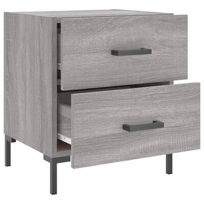 vidaXL Nachttisch Grau Sonoma 40x35x47,5 cm Holzwerkstoff