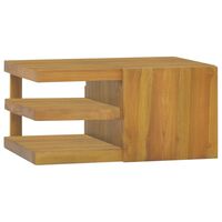 vidaXL Wand-Badschrank 60x45x30 cm Massivholz Teak