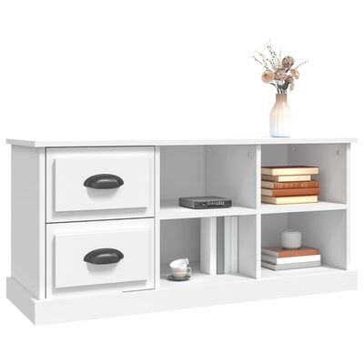 vidaXL TV-Schrank Weiß 102x35,5x47,5 cm Holzwerkstoff