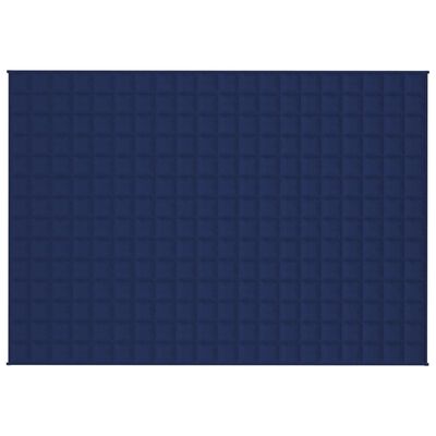 vidaXL Gewichtsdecke Blau 140x200 cm 10 kg Stoff