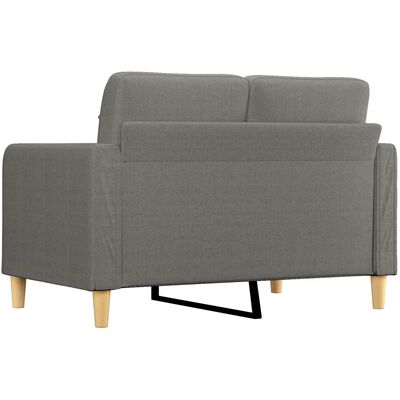 vidaXL 2-Sitzer-Sofa Dunkelgrau 120 cm Stoff