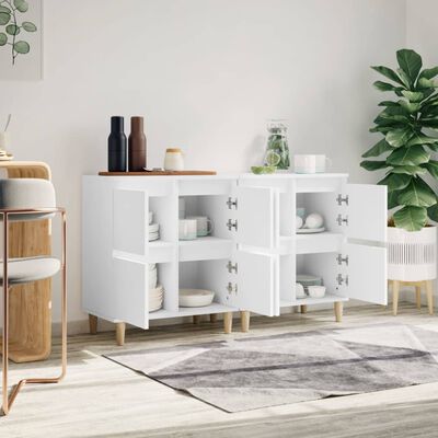 vidaXL Sideboards 2 Stk. Weiß 60x35x70 cm Holzwerkstoff