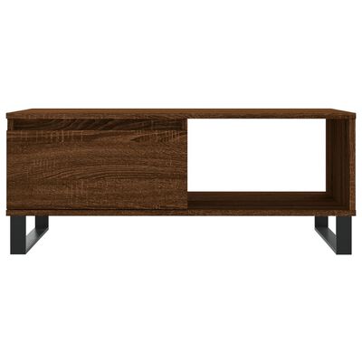 vidaXL Couchtisch Braun Eichen-Optik 90x50x36,5 cm Holzwerkstoff