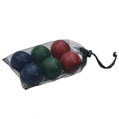 vidaXL 8-tlg. Boccia-Spielset mit Tragetasche Massivholz Kiefer