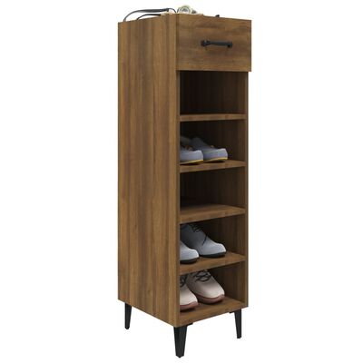 vidaXL Schuhschrank Braun Eichen-Optik 30x35x105 cm Holzwerkstoff