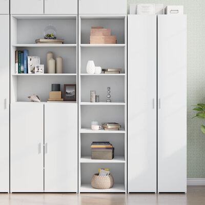 vidaXL Highboard Weiß 50x41x185 cm Holzwerkstoff