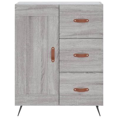 vidaXL Highboard Grau Sonoma 69,5x34x180 cm Holzwerkstoff