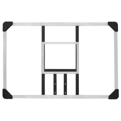 vidaXL Basketballkorb Transparent 90x60x2,5 cm Polycarbonat