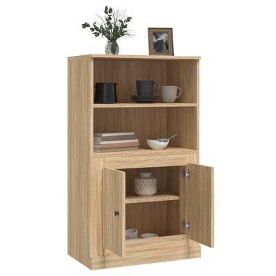 vidaXL Highboard Sonoma-Eiche 60x35,5x103,5 cm Holzwerkstoff