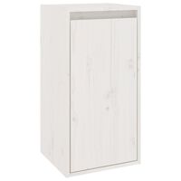 vidaXL Wandschrank Weiß 30x30x60 cm Massivholz Kiefer