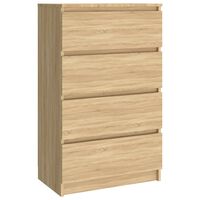 vidaXL Sideboard Sonoma-Eiche 60x35x98,5 cm Holzwerkstoff