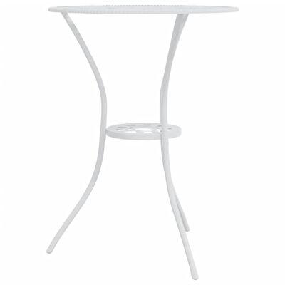 vidaXL 3-tlg. Bistro-Set Aluminiumguss Weiß