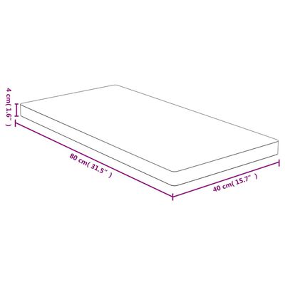 vidaXL Tischplatte 40x80x4 cm Bambus