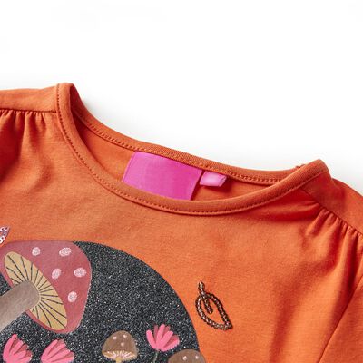 Kinder-Langarmshirt Dunkelorange 140